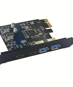 Thẻ mở rộng PCIe 2.0 x1 sang USB Type C kép (dựa trên Renesas upd720202) LRSU9A72-2C