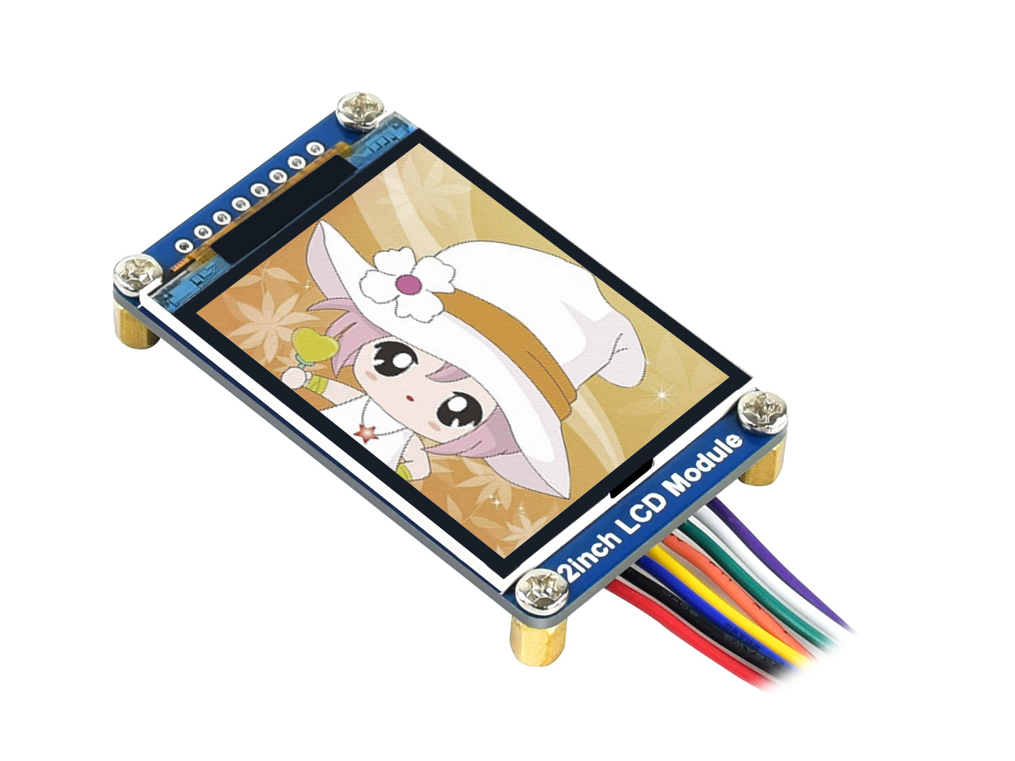 Waveshare chung 2inch IPS LCD hiển thị module, Màn hình IPS, 240 * Độ phân giải 320, SPI, cho Raspberry pi/visionfive2/Arduino/STM32