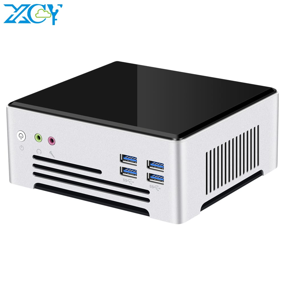 Xcy Mini PC Intel Core i9 9880H 8 màu 16GB DDR4 1TB M.2 SSD Windows 10 2.4G/5.0G Wifi 4K UHD HDMI dp Ethernet kép 6xusb3. 0