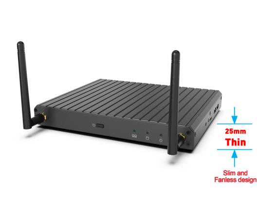 Máy tính hộp không quạt siêu mỏng với bộ xử lý Intel ® IOTG Alder Lake-N