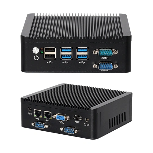 Máy tính mini công nghiệp Linux không quạt N5100 Dual LAN