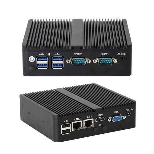 Máy tính mini công nghiệp J6412 J4125 Quad Core RS485