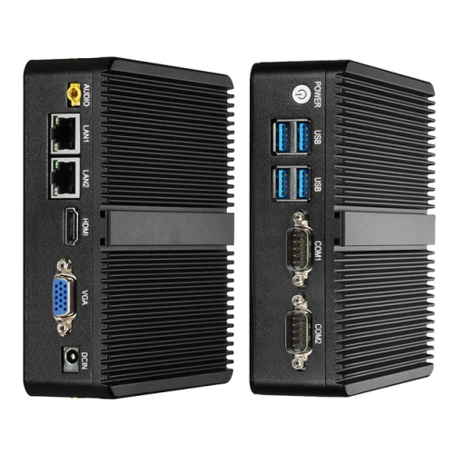 Máy tính mini không quạt J4125 Quad Core Dual Lan