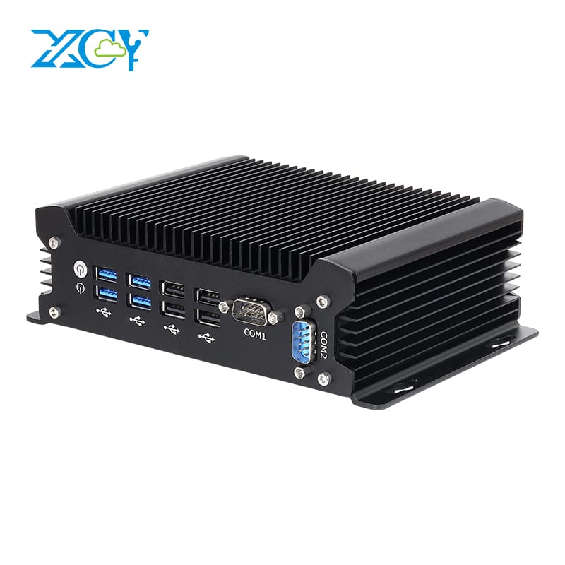 I7-10610U Intel Core Mini PC fanless i3-10110U 2X RS232 2X GbE LAN 8X USB HDMI VGA Hỗ trợ Wifi 4G LTE Windows 10 Linux