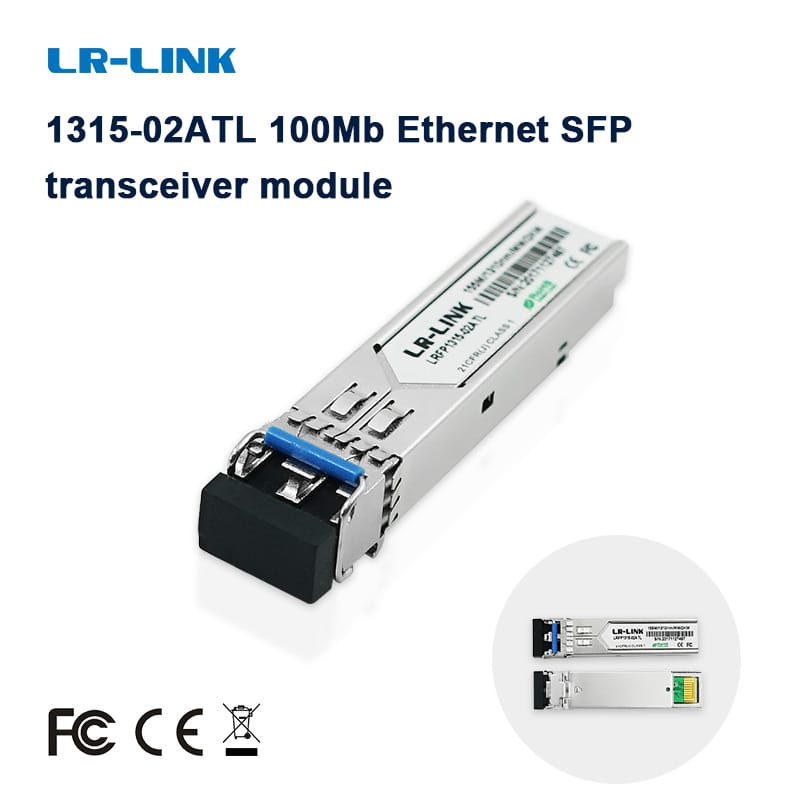 LR-LINK 1315-02atl module thu phát Ethernet SFP 100Mb module 100fx DDM MMF 850nm 1310nm