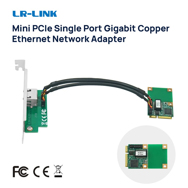 LR-LINK 2201pt Mini PCI-Express Gigabit Ethernet LAN thẻ 10/100/1000 cơ sở-t RJ45 PCI-E Card mạng NIC – Ant Việt Nam