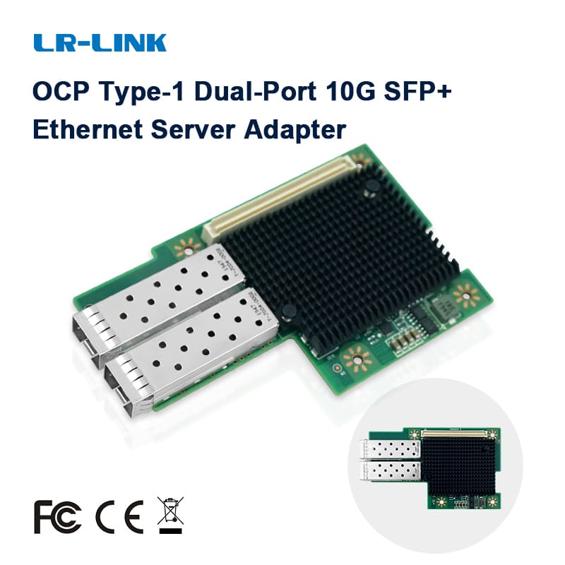 LR-LINK 3002pf ocp2.0 Dual-Port 10 gam Ethernet Card mạng (Nic) Adapter với máy chủ SFP Intel 82599 dựa