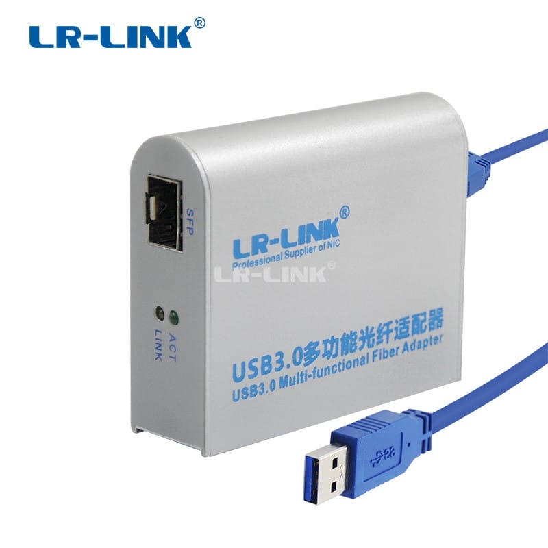 LR-LINK 3210pf-sfp USB 3.0 Gigabit Ethernet Adapter 1000Mb sợi quang Card Mạng LAN Adapter Realtek RTL8153