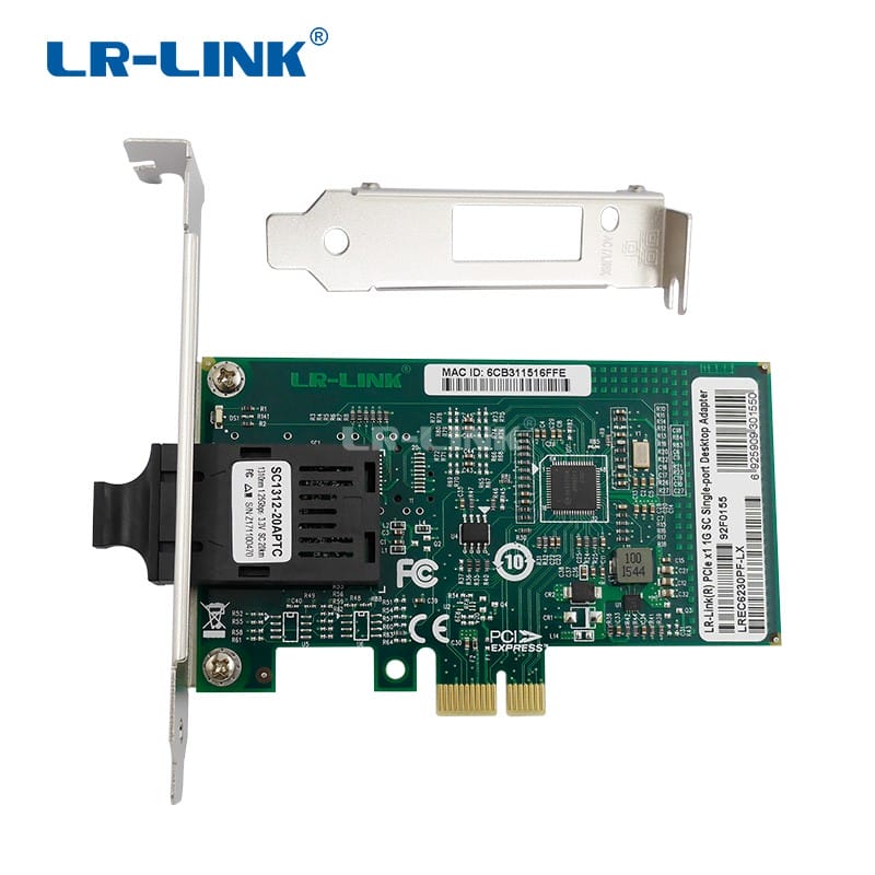 LR-LINK 6230pf-lx PCI Express Card mạng 1000Mb Gigabit Ethernet sợi quang Lan Adapter điều khiển máy tính để bàn PC Intel i210