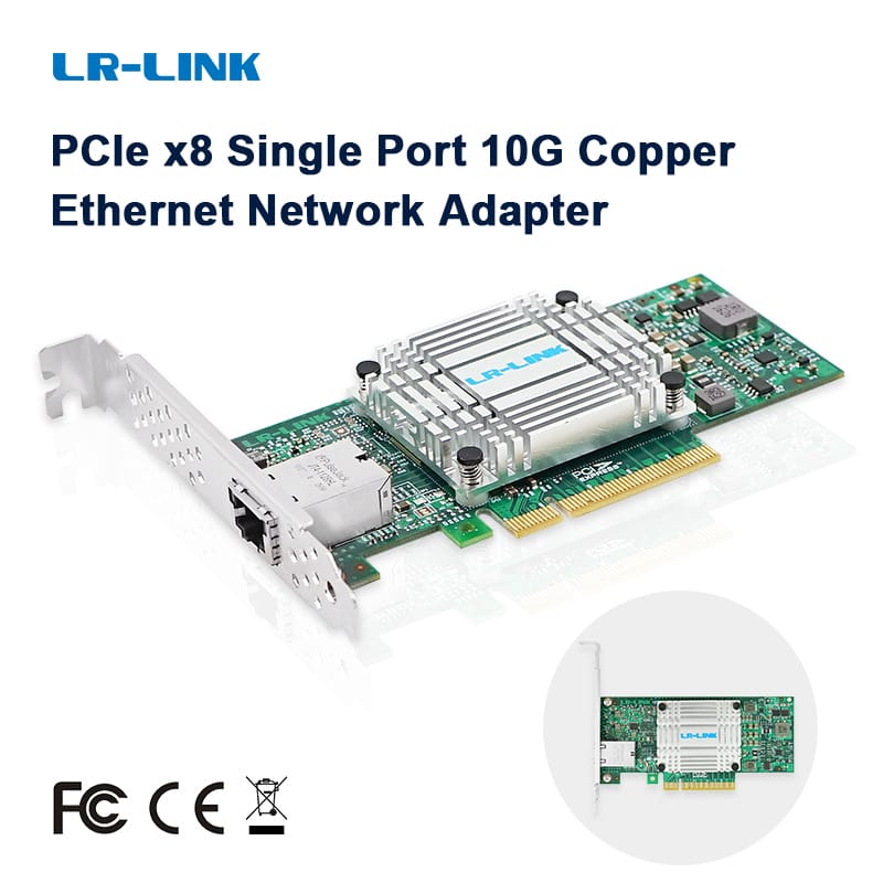 LR-LINK 6801bt 10GB Nic thẻ Ethernet Card mạng PCI Express x8 Network Adapter LAN máy chủ thẻ Intel 82599