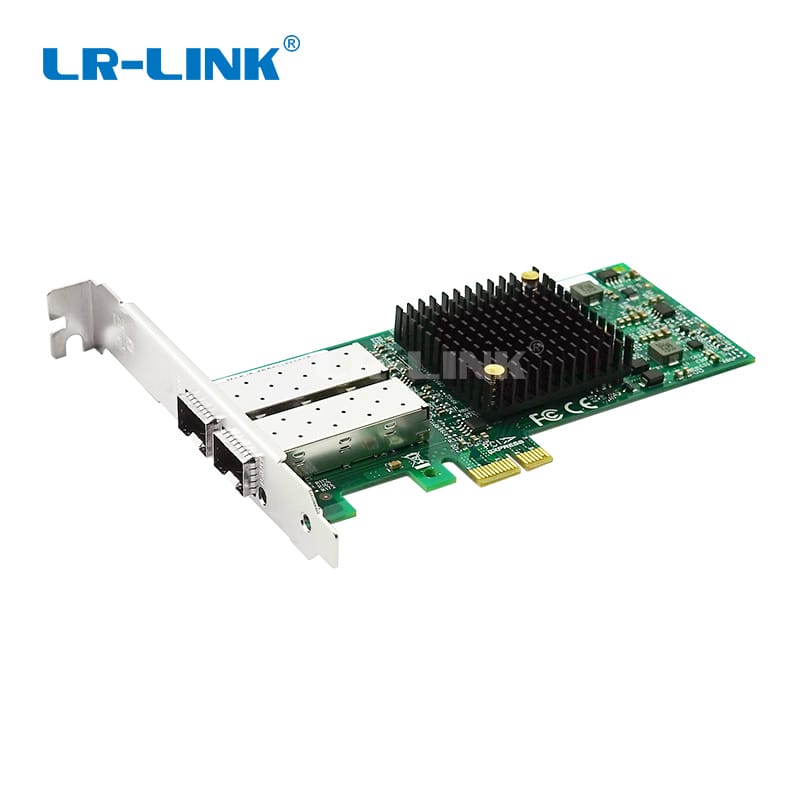 LR-LINK 9042pf-2sfp PC máy tính PCI-Express Ethernet Card mạng cổng kép 100Mb sợi quang Lan Adapter Intel 82580 NIC