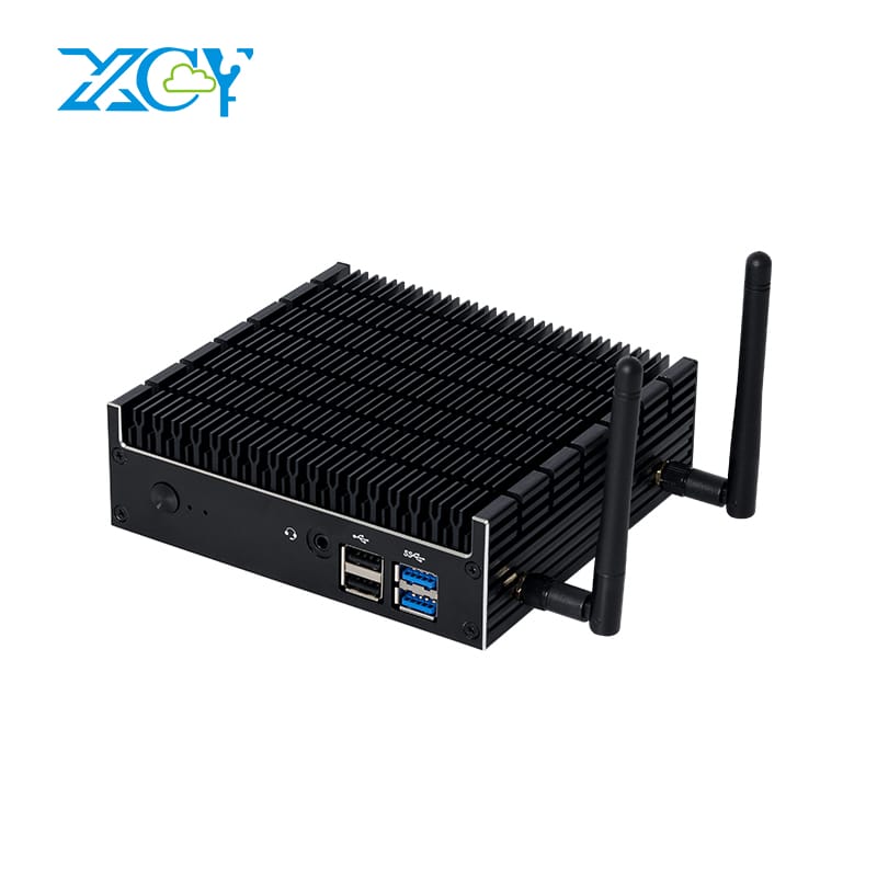 Máy tính công nghiệp fanless Intel pentium 5405u DDR4 M.2 NGFF SSD 4K UHD Wifi Bluetooth Windows 11 Linux máy tính Barebone mini
