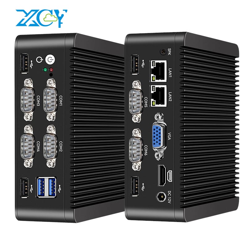 Máy vi tính mini Intel pentium N5000 j4125 2X GbE LAN 6x Com RS232/RS485 6x USB GPIO mở rộng hỗ trợ Sim 4G Wifi Windows 10/11 Ubuntu