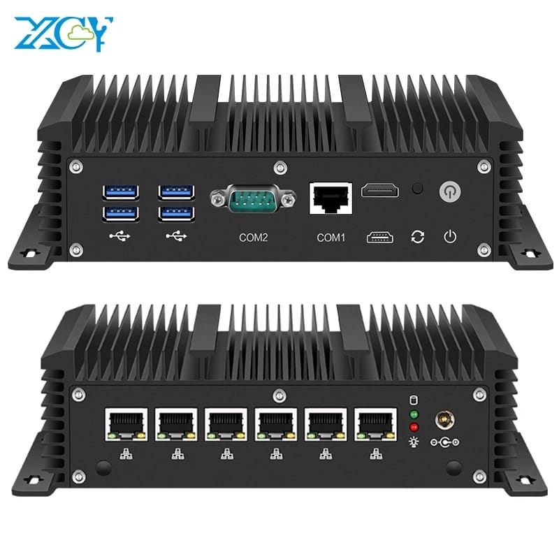Mini PC Intel Lõi i7-10710U i5-10310U 6×2.5 gam Ethernet i225v Hỗ trợ Windows Ubuntu pfsense openwrt wifi 4 gam LTE ảo hóa