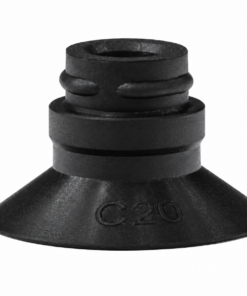 Cốc hút chân không bằng cao su flo, cốc hút phẳng có gờ - nén bằng cao su silicon có hoa văn ZP13CN
