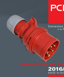 Đầu nối hộp phân phối điện máy ép phun nhựa 5 chân, phích - nhập khẩu 380V 16A, sản xuất tại Haiti.
