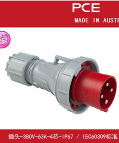Đầu nối điện ba pha dòng điện cao PCE chống thấm nước và - cộ, 380V - 63A - 4 chân - IP67 - Typ034