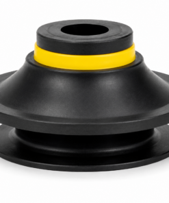 Đầu hút chân không bằng cao su silicon hai lớp dạng xếp nếp màu đỏ/trắng/đen, dòng VB5~50MM.