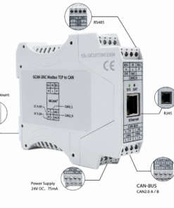 Module Modbus slave CAN, giao thức TCP/RTU, cổng nối tiếp Ethernet.