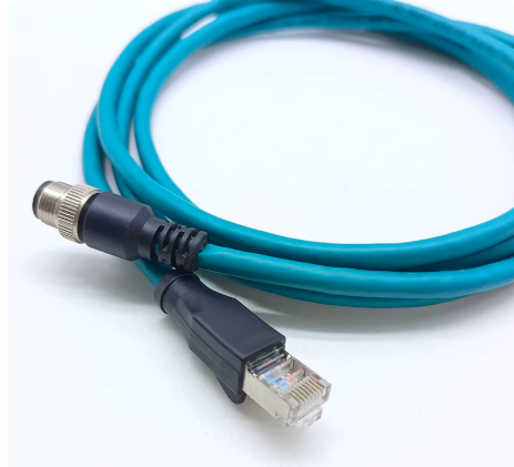 Tương thích với đầu nối DeliJ Matrix210, cáp Ethernet công nghiệp M12, cáp 4 lõi CAB-ETH-M03 M05