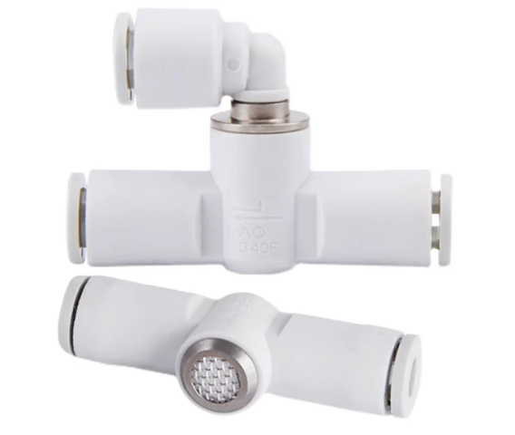 Van xả nhanh SMC chính hãng AQ240F/AQ340F-04/06-00/04/06 kèm bộ giảm thanh