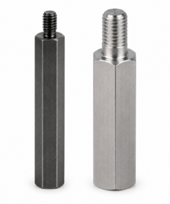 1. Tổng quan sản phẩm RBE02 - S12 - L40 là giá đỡ lục giác - tùy cấu hình gia công và số lượng.
