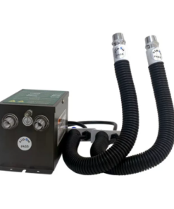 Máy phun khí ion hóa ST-203A dùng để loại bỏ tĩnh điện và bụi bẩn trong máy ép phun nhựa.