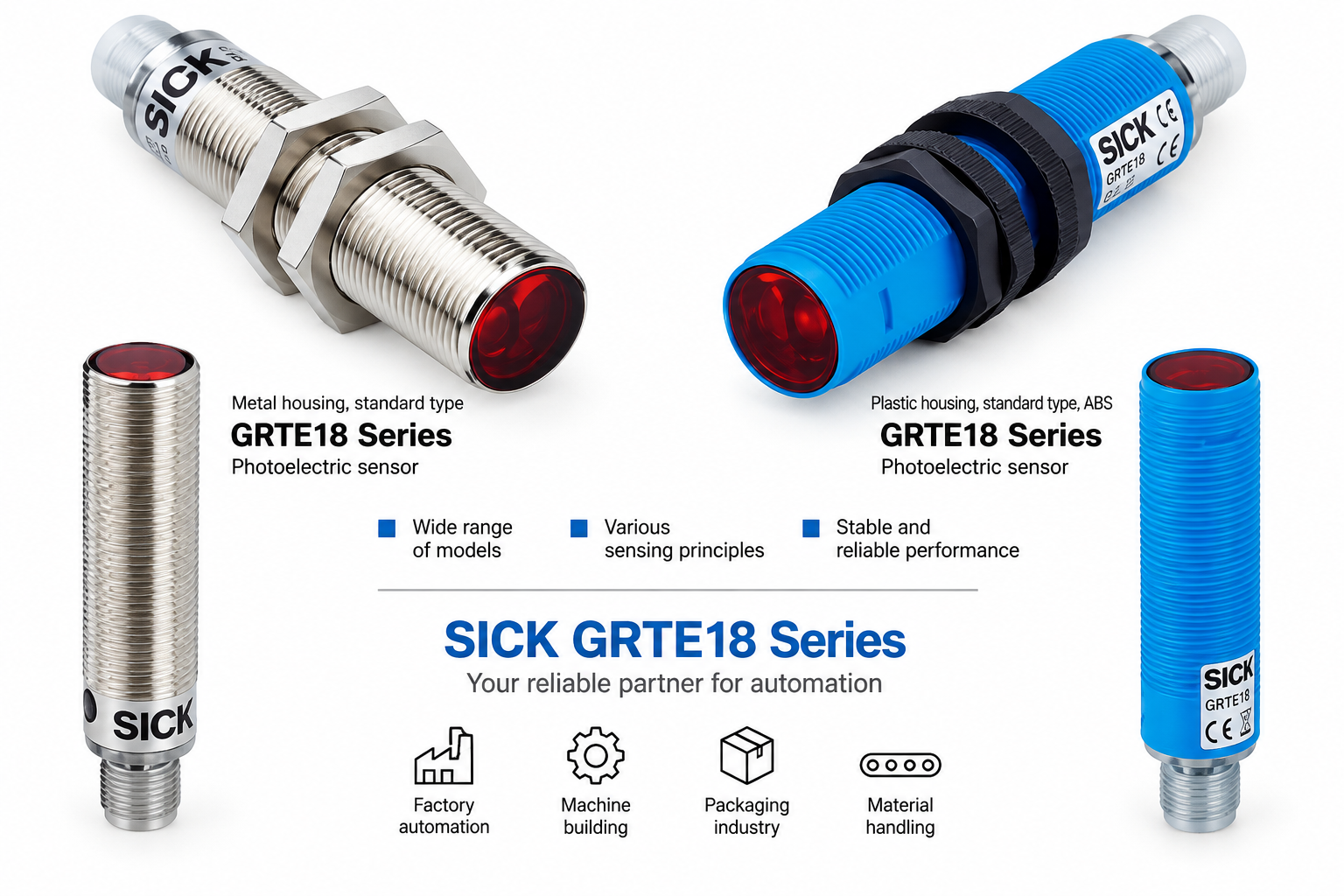 SICK Optoelectronics GRTE18-N/P2412 P/N2442 N/P2462 P2417 P/N2447 P/N2467